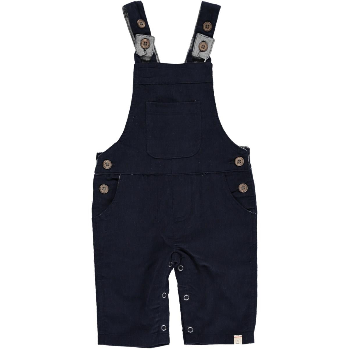 Harrison Cord Overalls-Navy