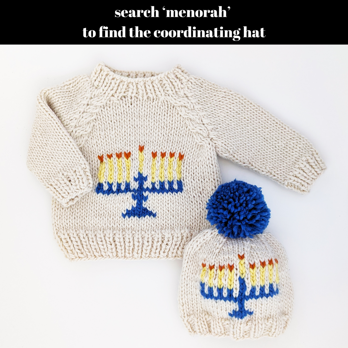 Menorah Crew Neck Sweater for Baby & Toddler