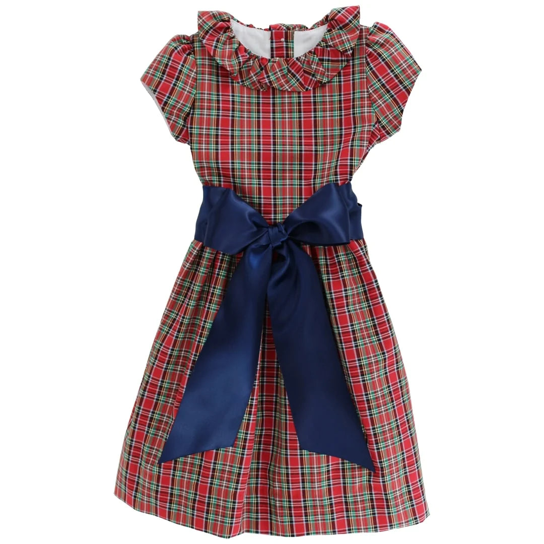 Bailey Boys Tartan With Navy Cord, Dress