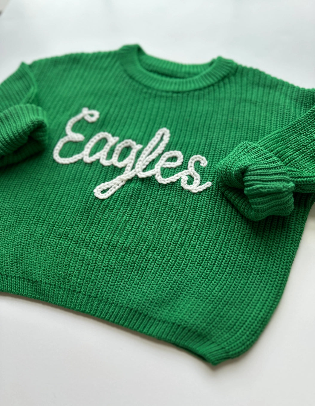 Embroidered Eagles Sweater