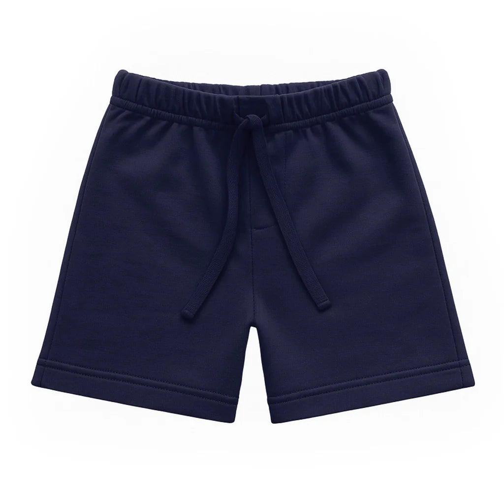 Florence Eisaman Navy French Terry Pull-On Short