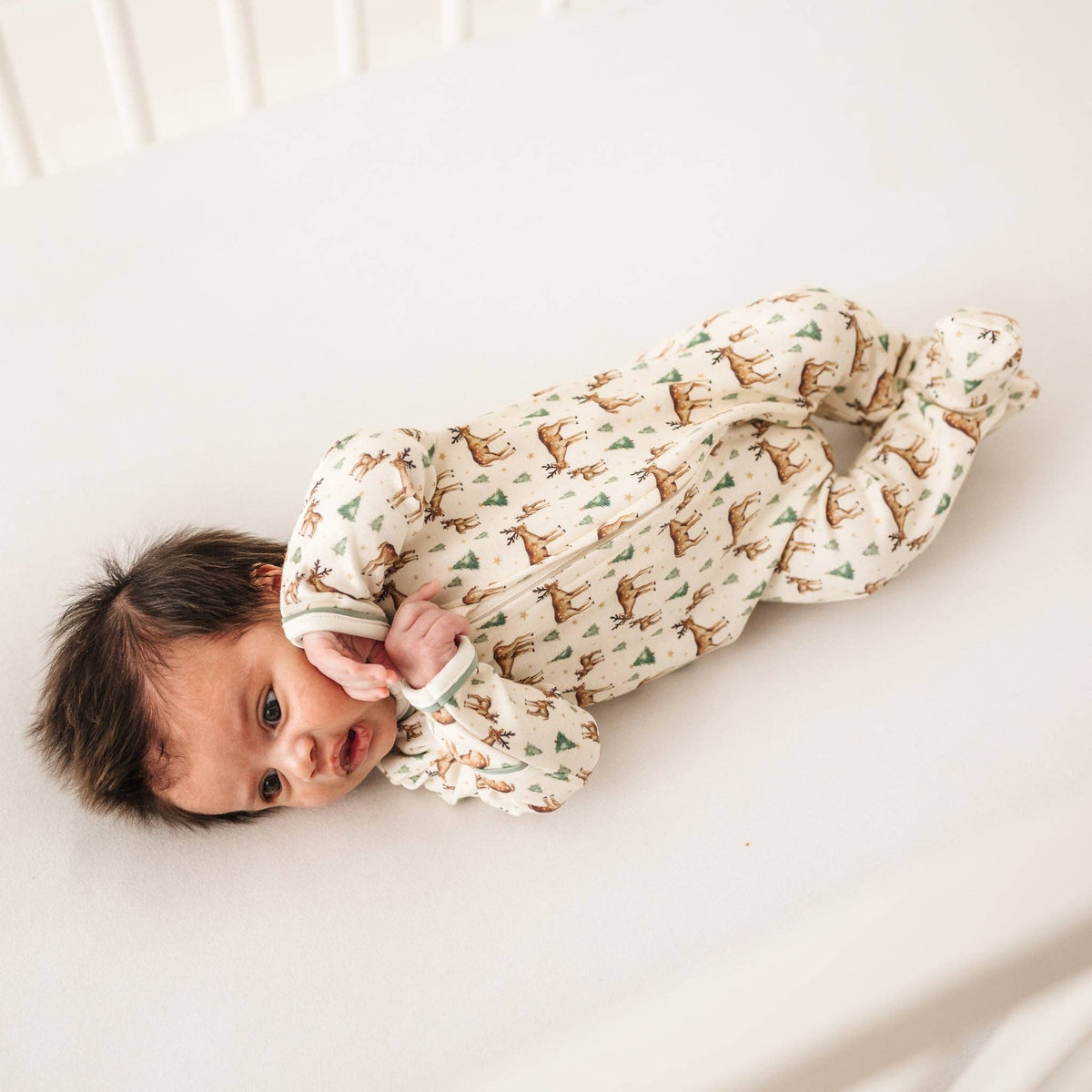 Magnolia Baby Woodland Buck Zip Footie