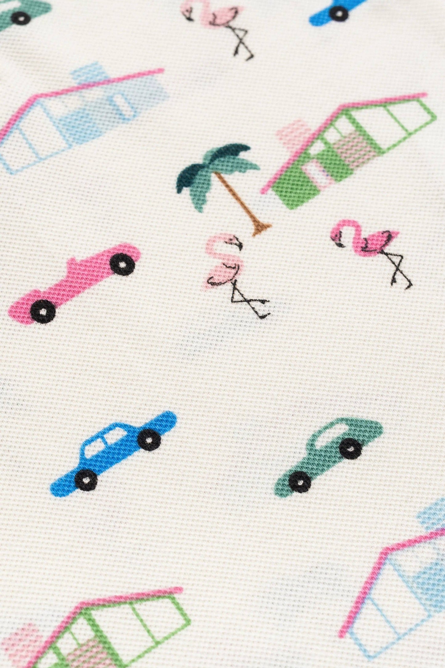 Shorty Polo Romper_Retro Palm Springs