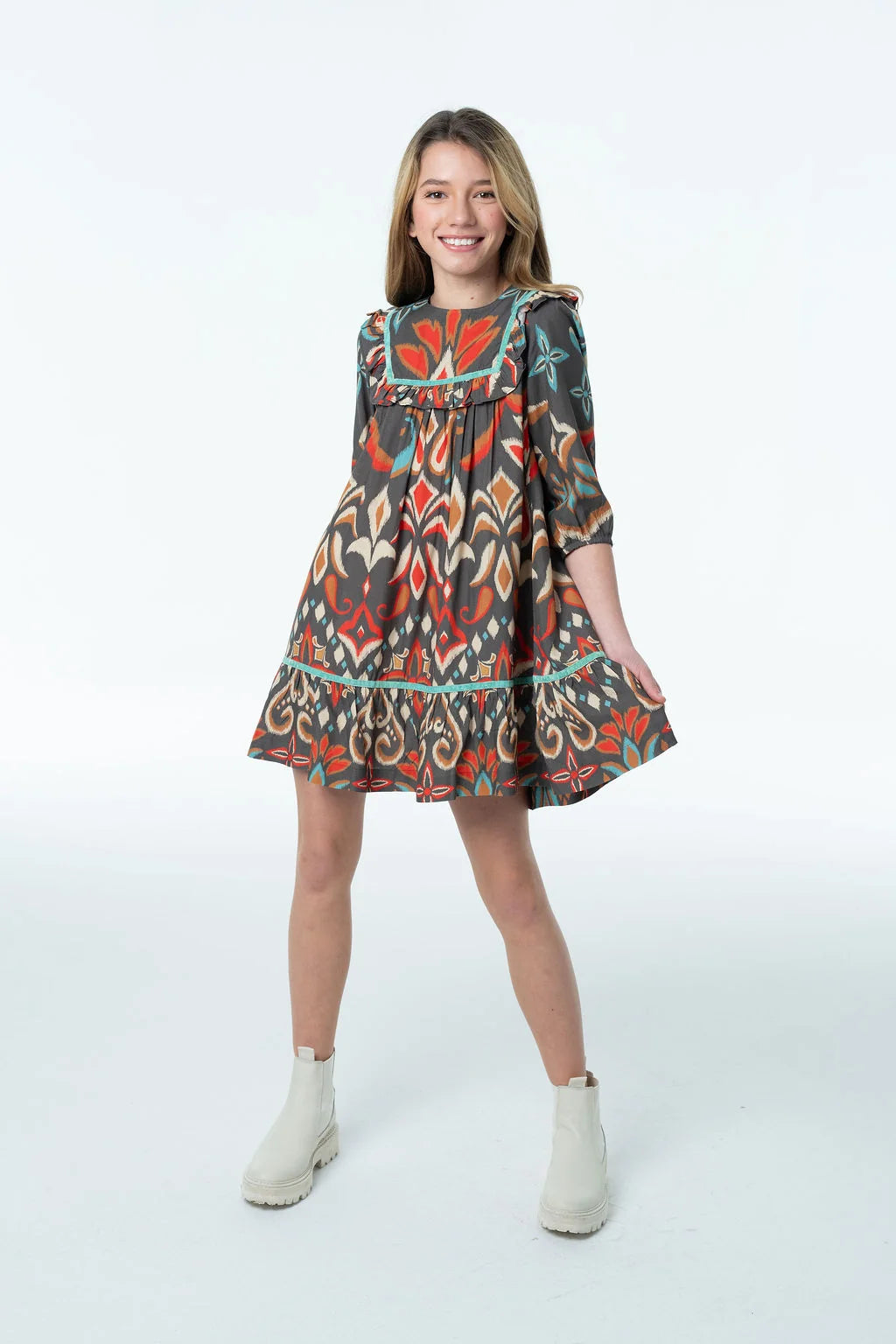 Briton Court Blair Tapestry Dress-Spiced Ikat