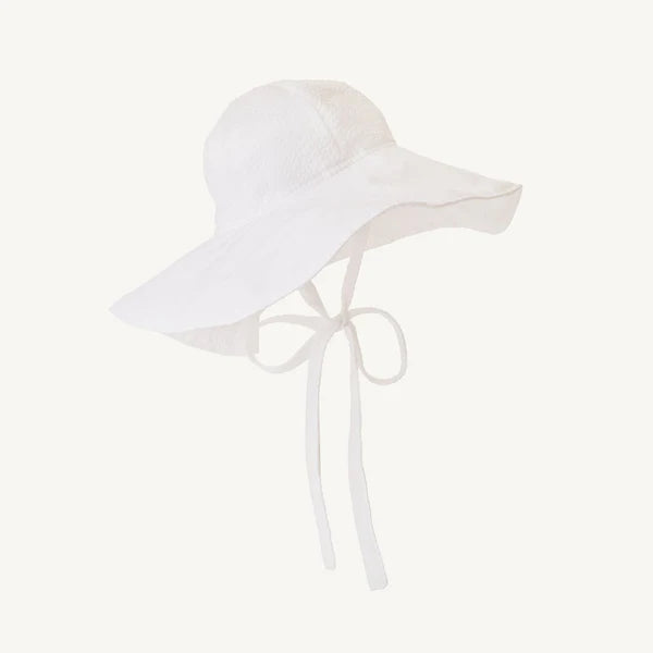 The Beaufort Bonnet Company Cissy Sunhat Worth Ave White Seersucker