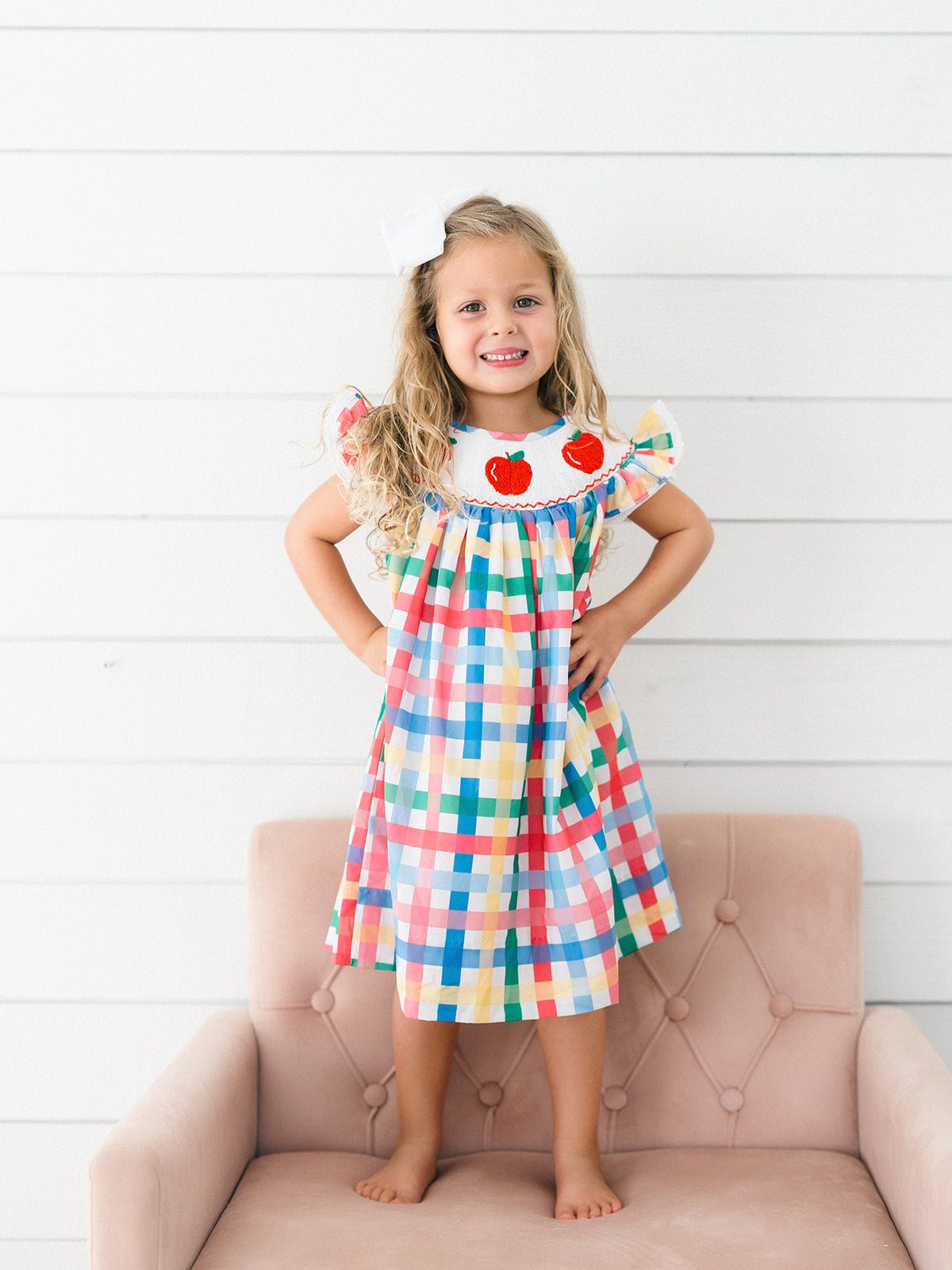 Poppy Kids Color Pop Apple Dress