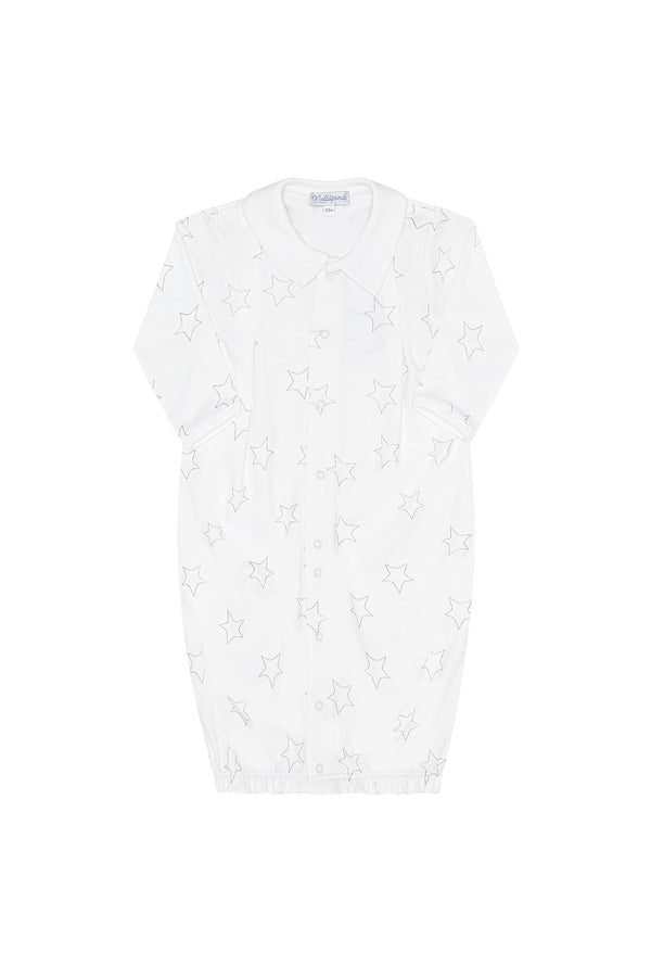 Nellapima Grey Stars Print Converter Gown