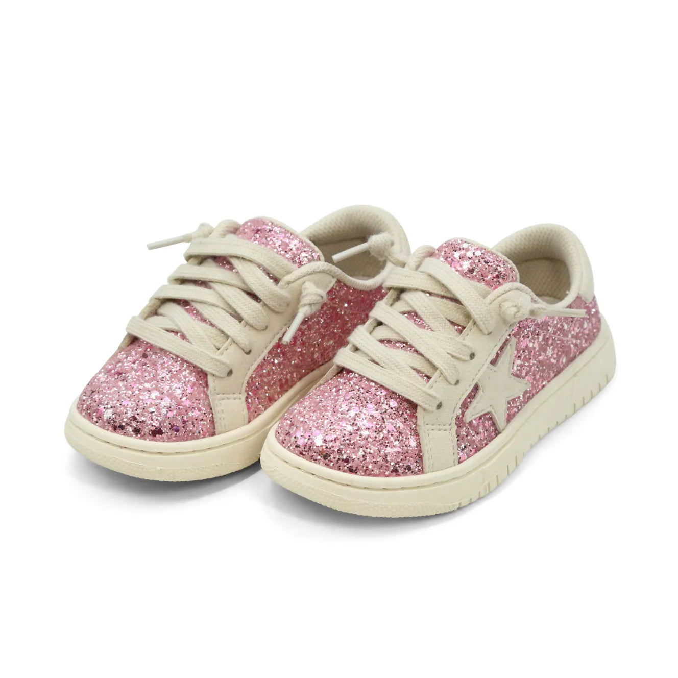 L'Amour Kinley Glitter Star Sneaker , Pink