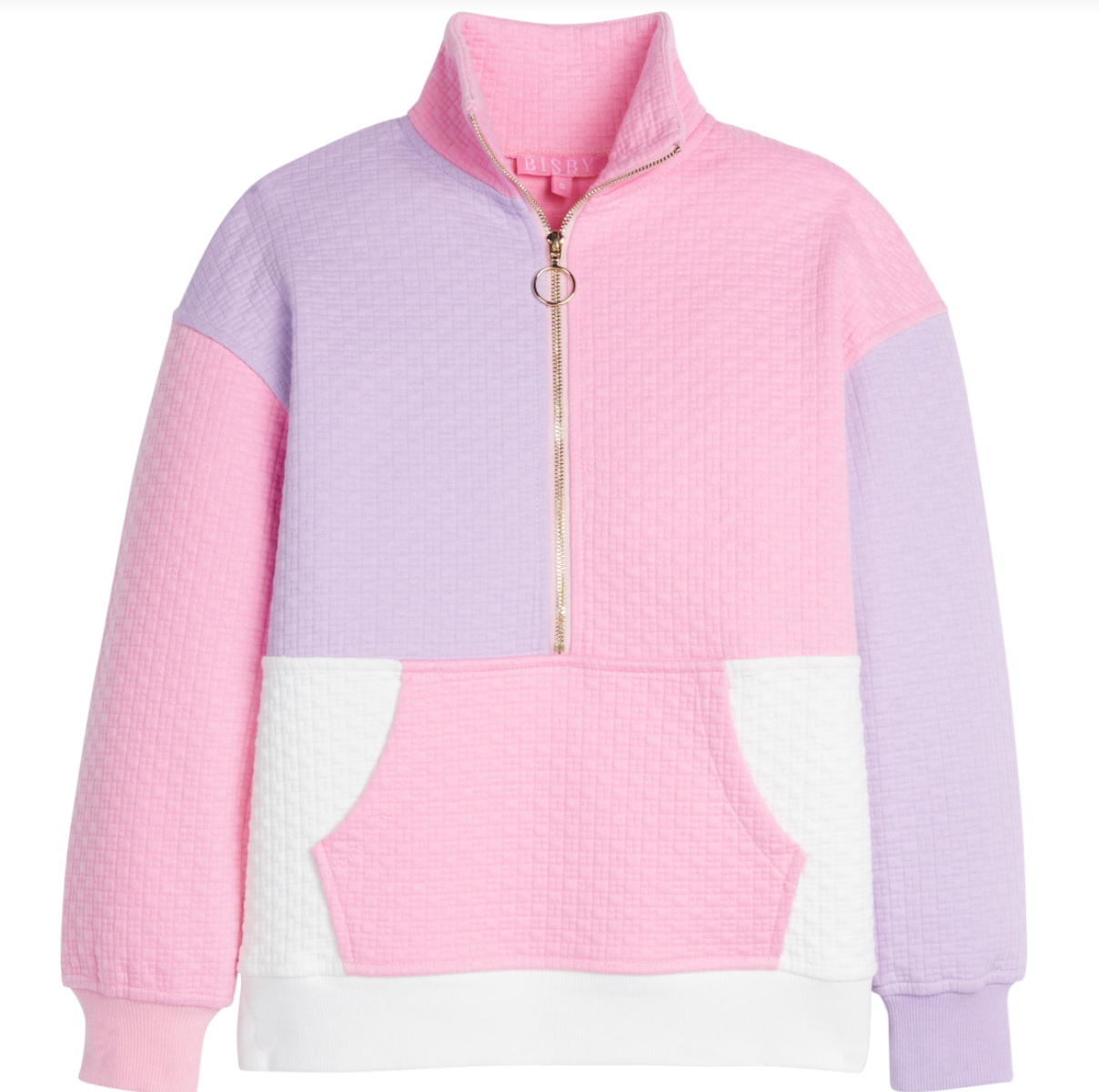 Bisby Color Block Pullover- Pink & Lilac