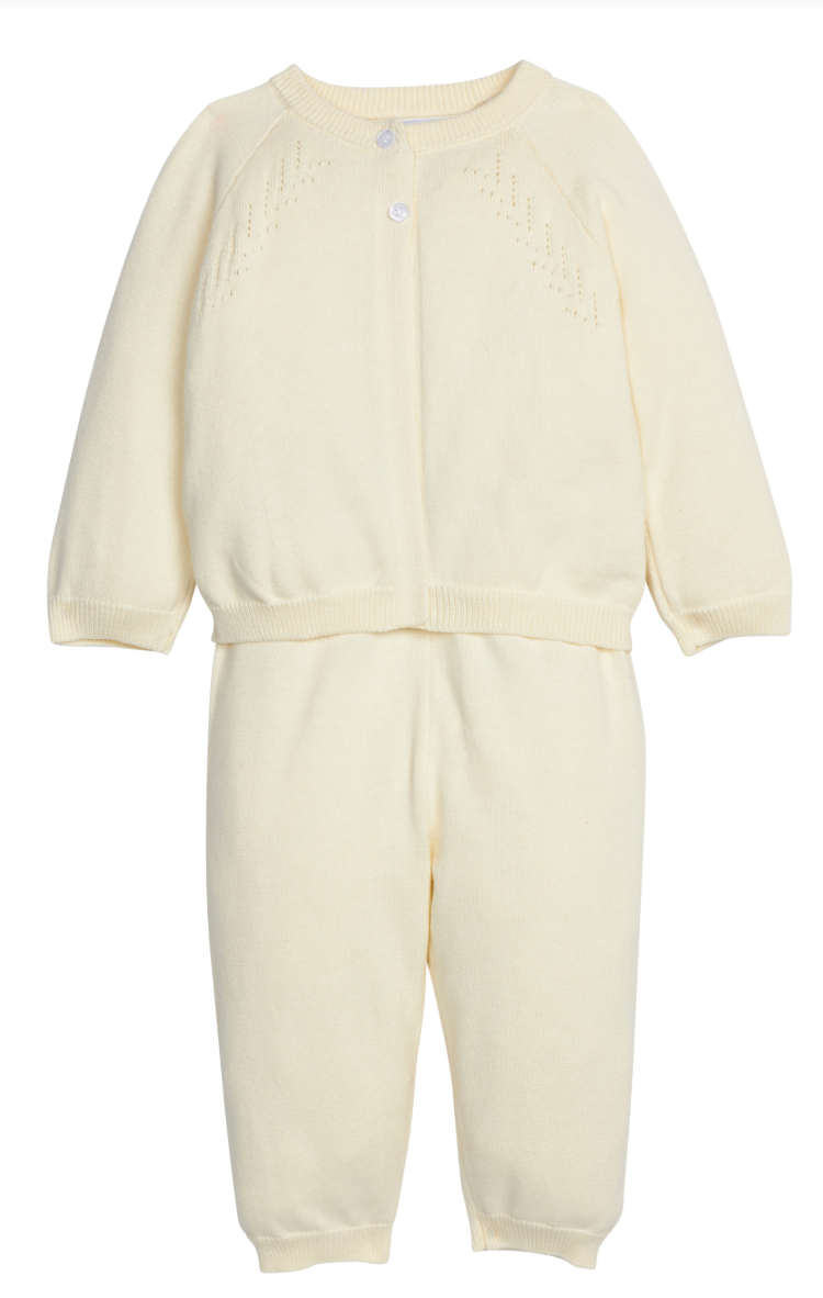Little English Pointelle Knit Set
