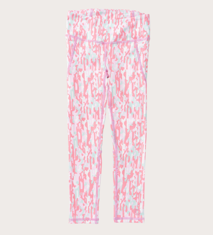 Prodoh Athletic Leggings- Geranium Pink Stay in the Lines Camo