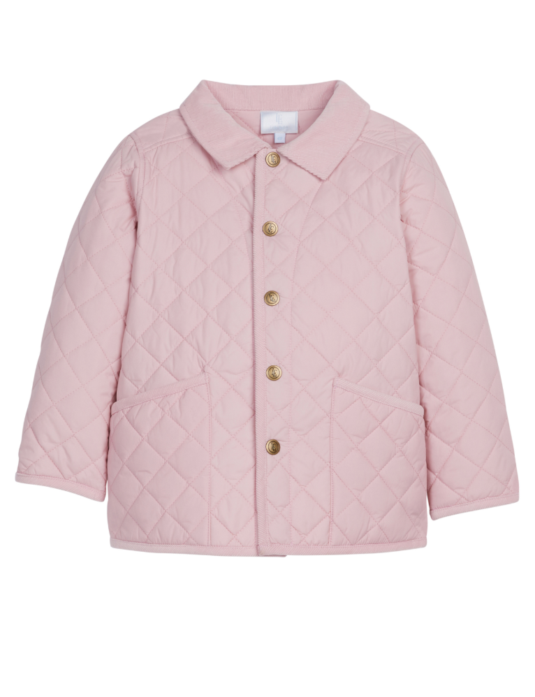 Little English Classic Quilted Jacket- Light Pink