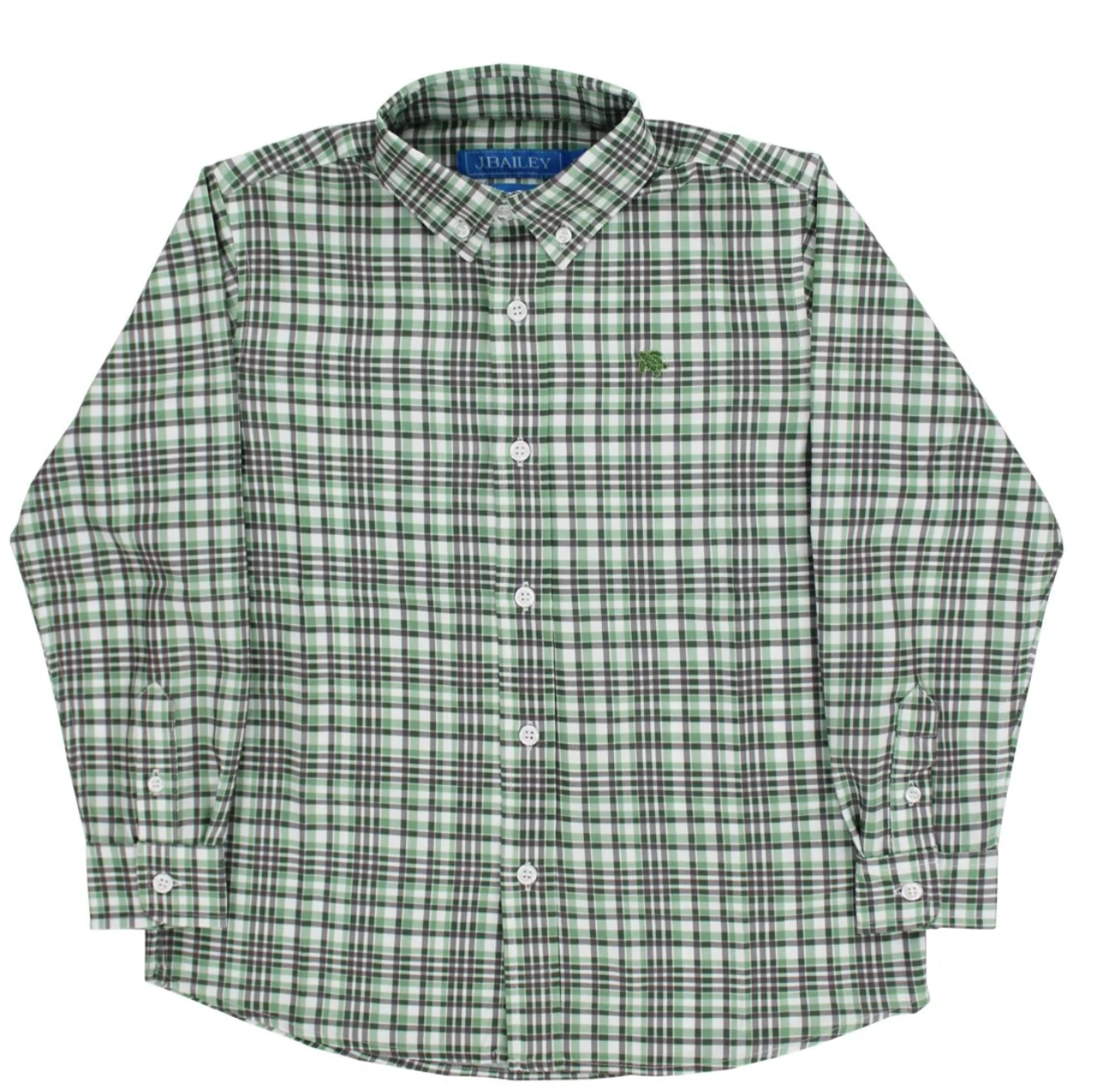 Bailey Boys Performance Roscoe Button Down Shirt - Oak Plaid
