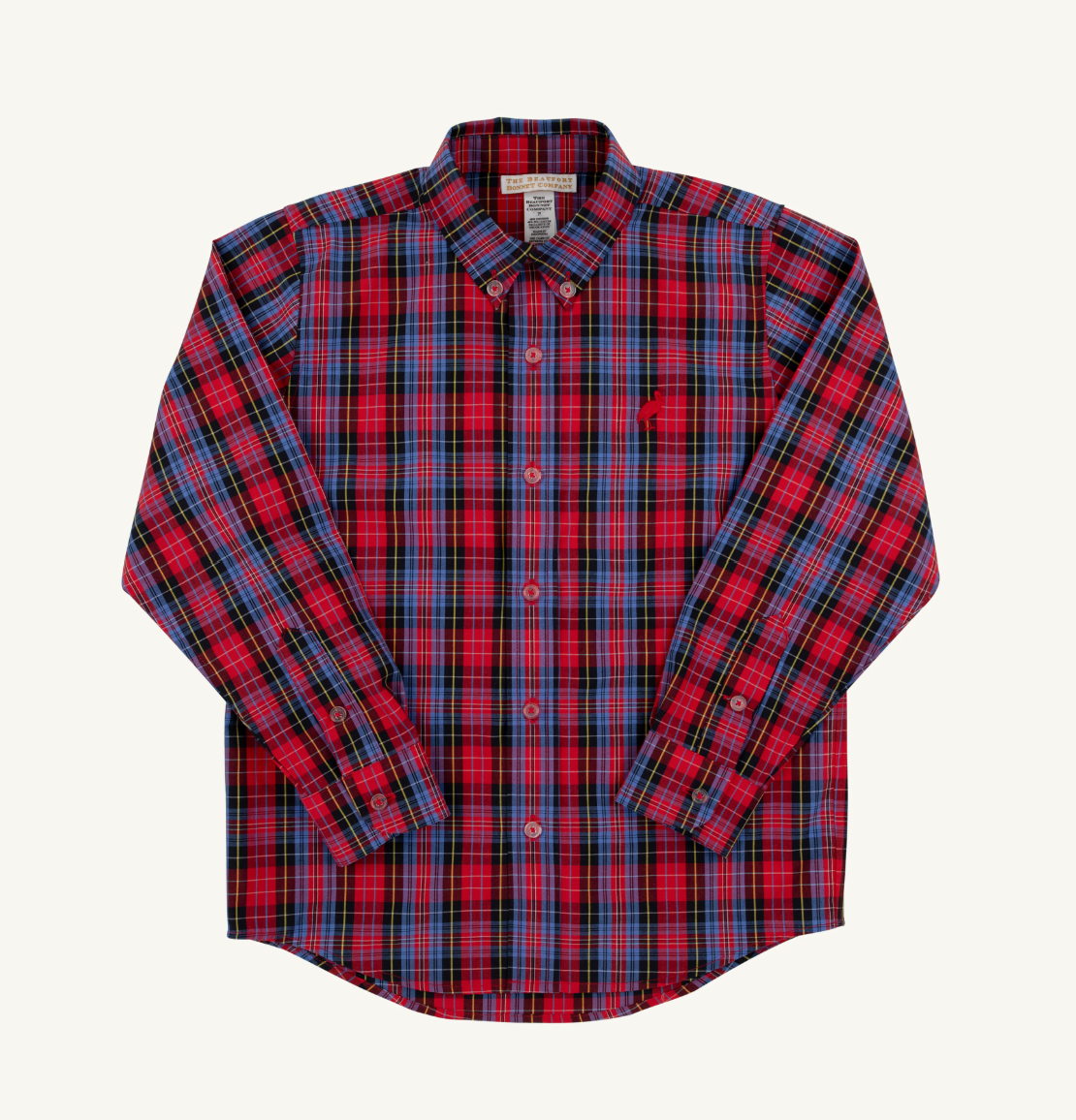 The Beaufort Bonnet Company Deans List Dress Shirt-Bucktown Tartan/Richmond Red