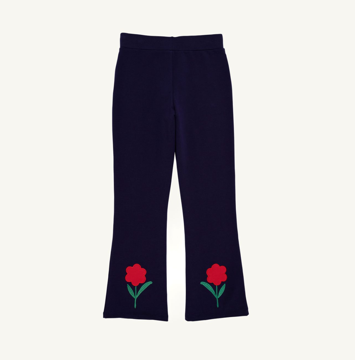 The Beaufort Bonnet Company Patty Pants- Heavy weight Knit-Nantucket Navy/Richmond Red/Flower