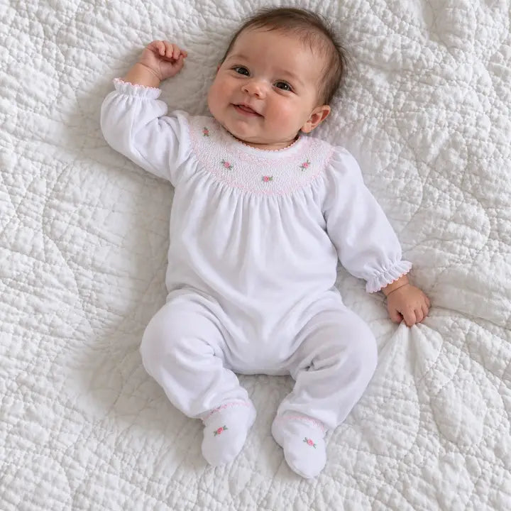 Magnolia Baby Grace Bishop- White/Pink