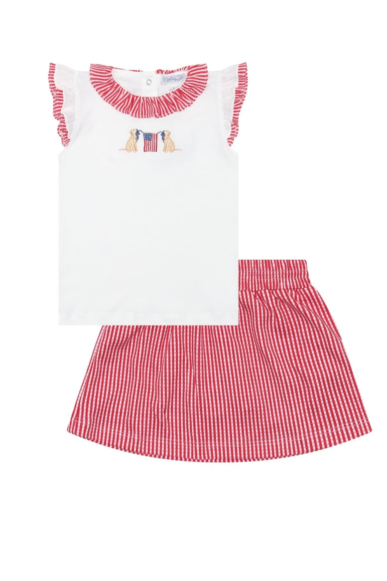 Nellapima American Pups Classic Skort Set