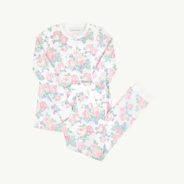 The Beaufort Bonnet Company Wimberley's Wine Down Night Night-Princess Grace Rose (Pink) with Worth Avenue White
