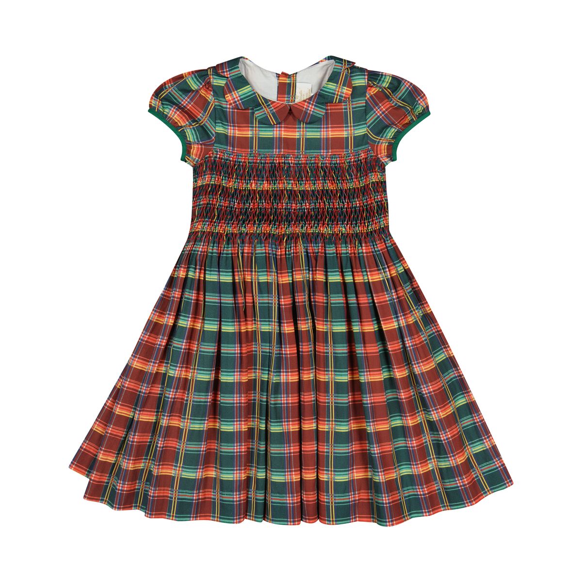 Antoinette Paris Victoire Tartan Smocked Dress