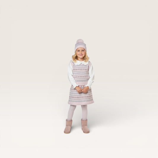 Mi Lucero Pink Fair Isle Vest