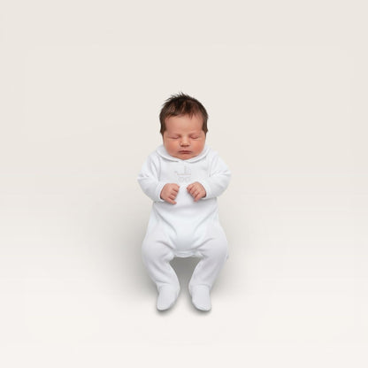 Mi Lucero Pima Footie with Pram Embroidery and Cardigan Set