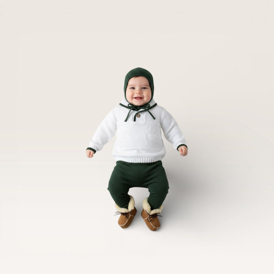 Mi Lucera Deer Stag knit Jogger Set