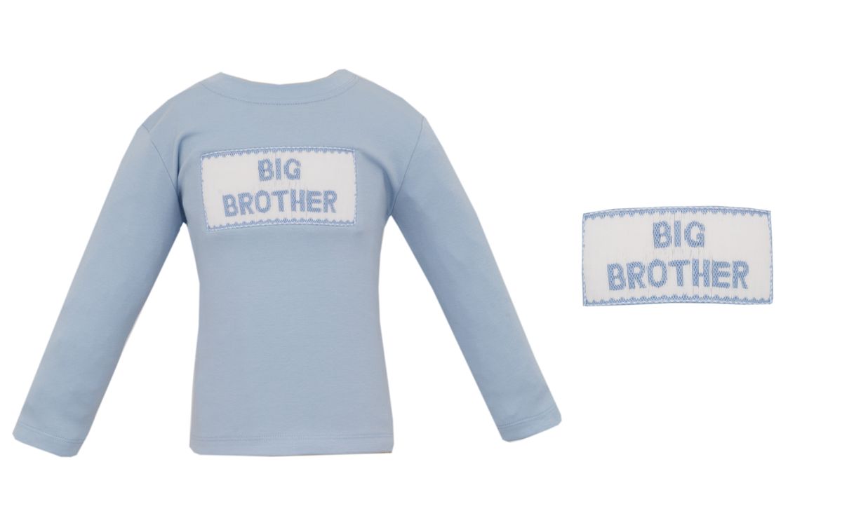 Anavini Big Brother Long Sleeve Knit Shirt, Light Blue