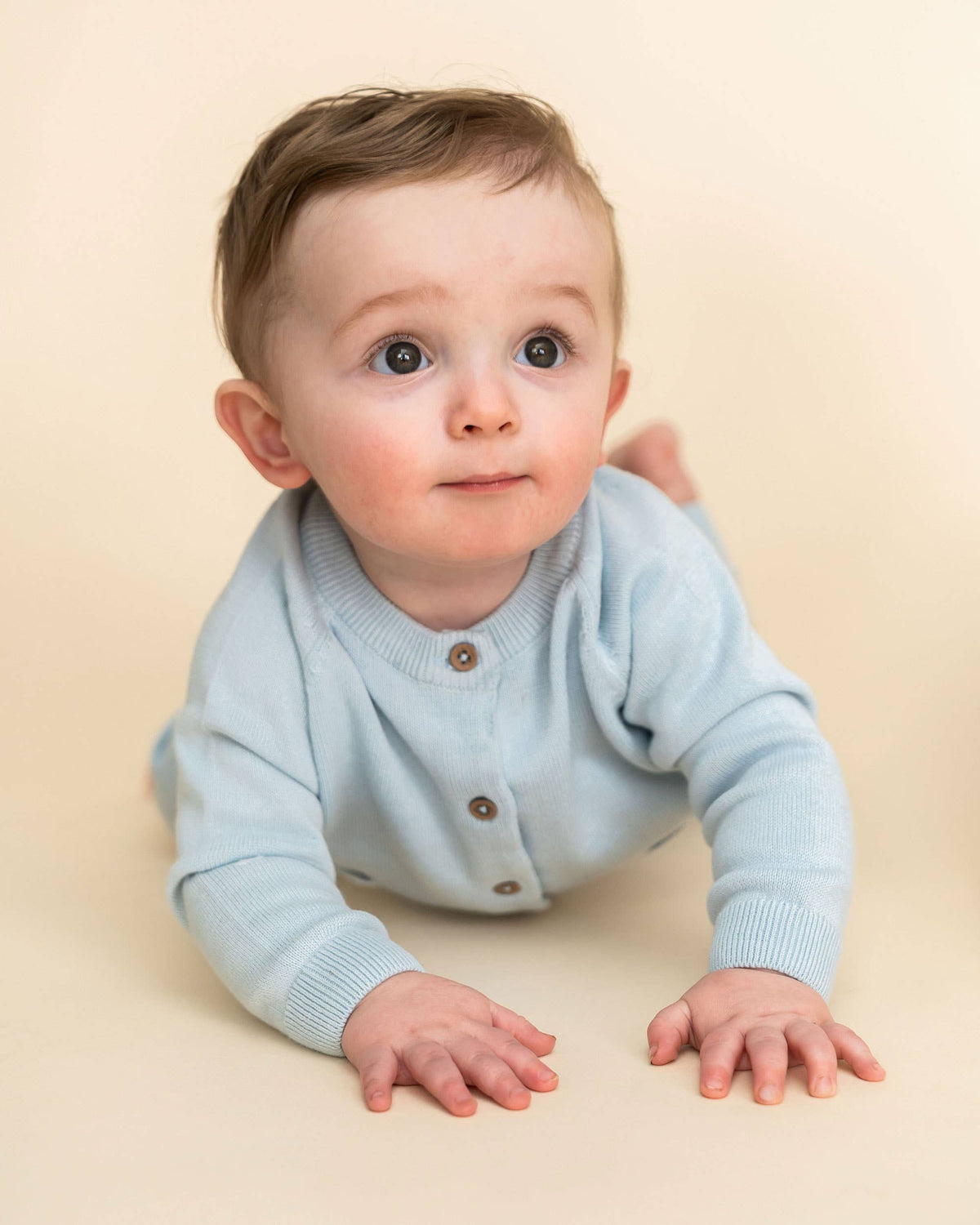 Milan Knit Baby Button Cardigan Sweater (Organic Cotton)