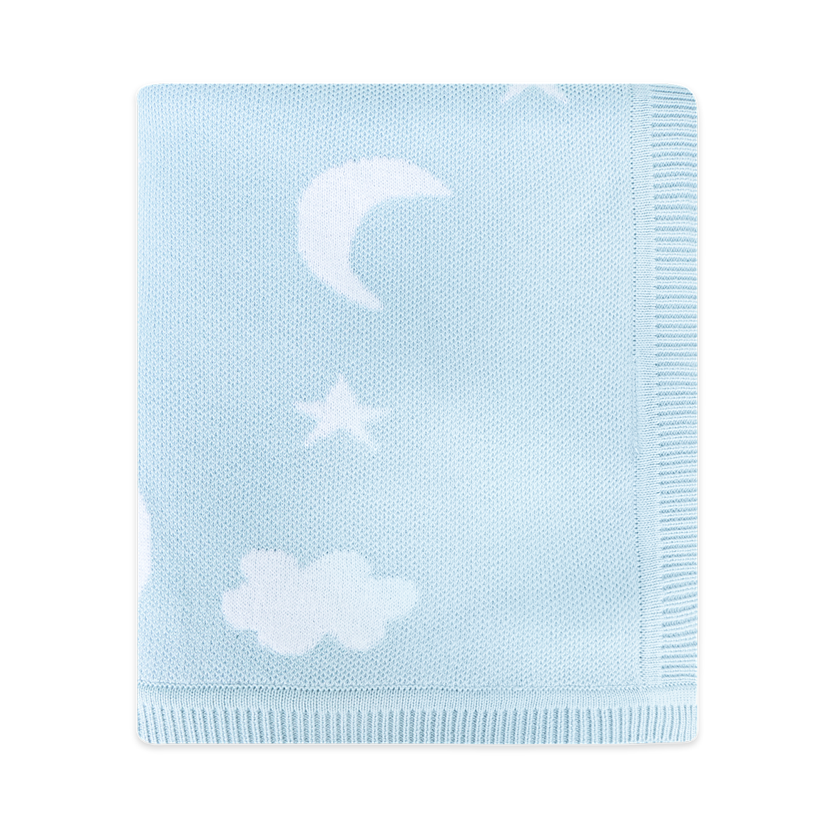Moon & Stars Dream Organic Baby Jacquard Knit Blanket