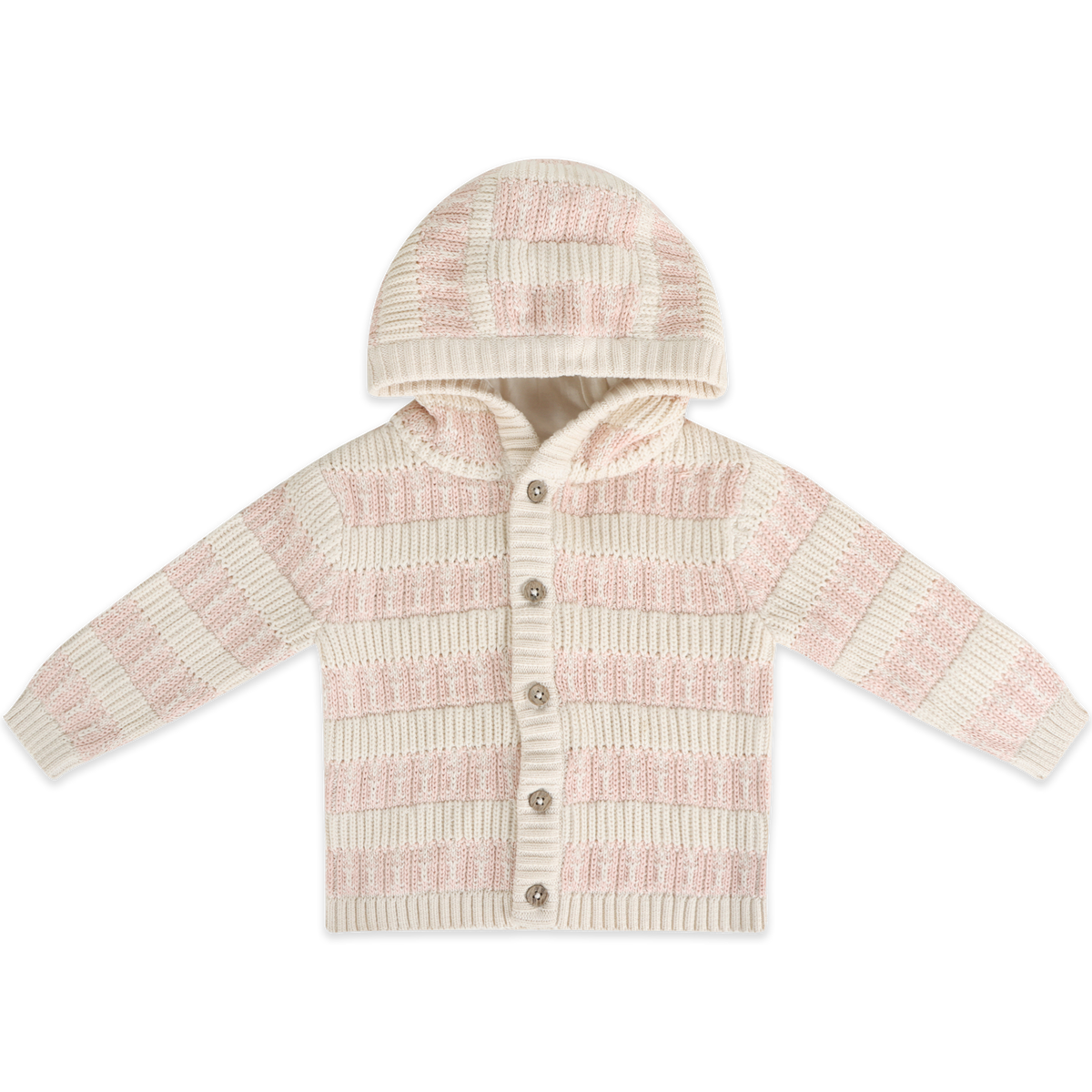 Textured Knit Baby Hooded Jacket - 2 Colors (Organic Cotton)
