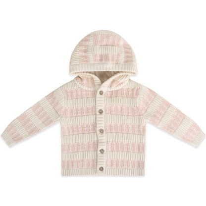 Textured Knit Baby Hooded Jacket - 2 Colors (Organic Cotton)