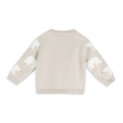 Polar Bear Baby Sweater Pullover & Pants (Organic Cotton)