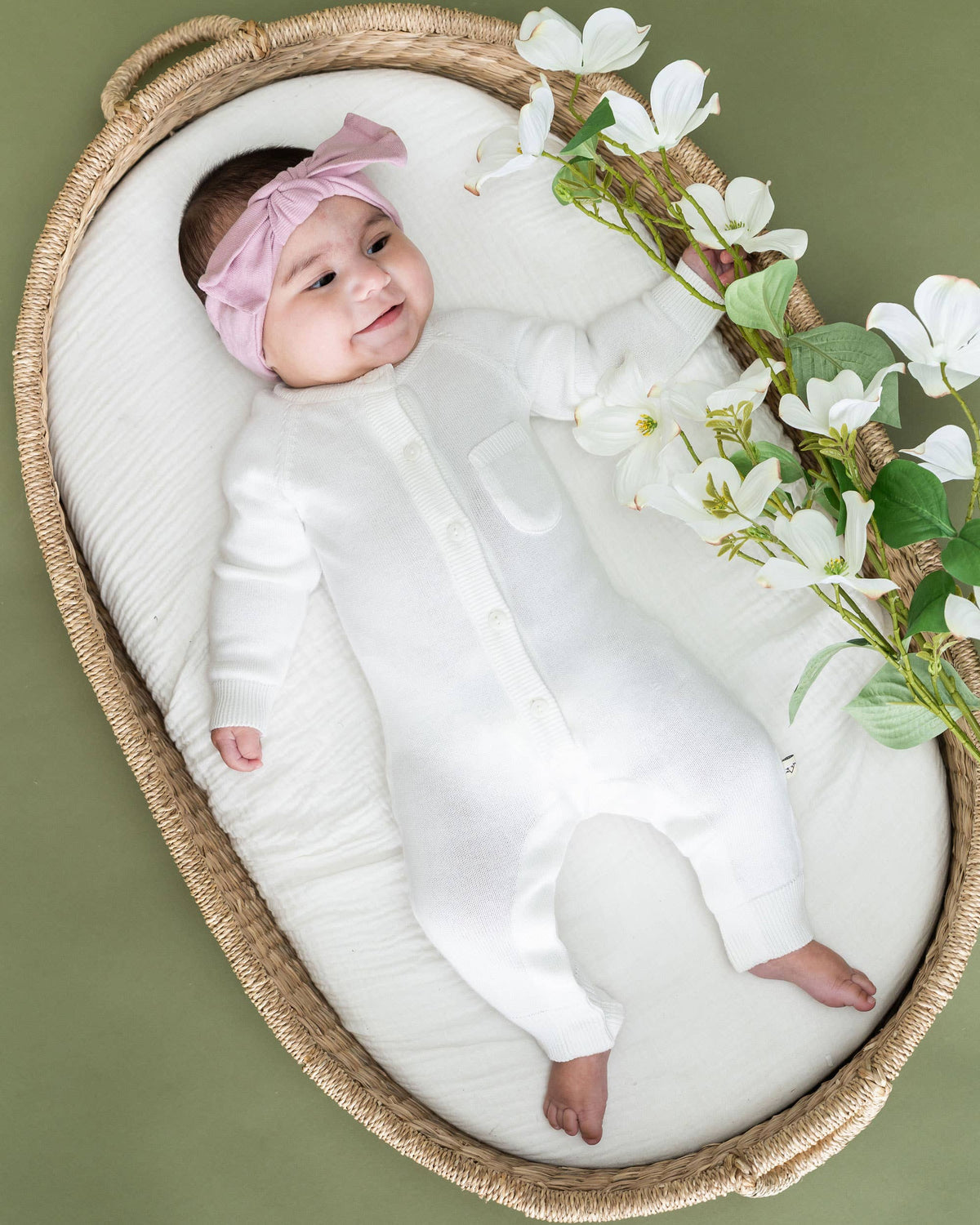 Milan Knit Baby Pocket Jumpsuit (Organic Cotton)