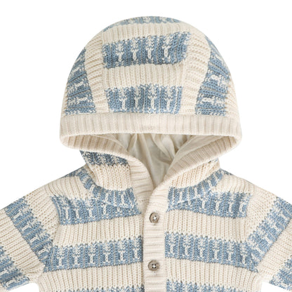Textured Knit Baby Hooded Jacket - 2 Colors (Organic Cotton)