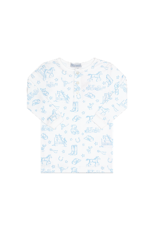 Nellapima Blue Lone Star Toile Pajamas