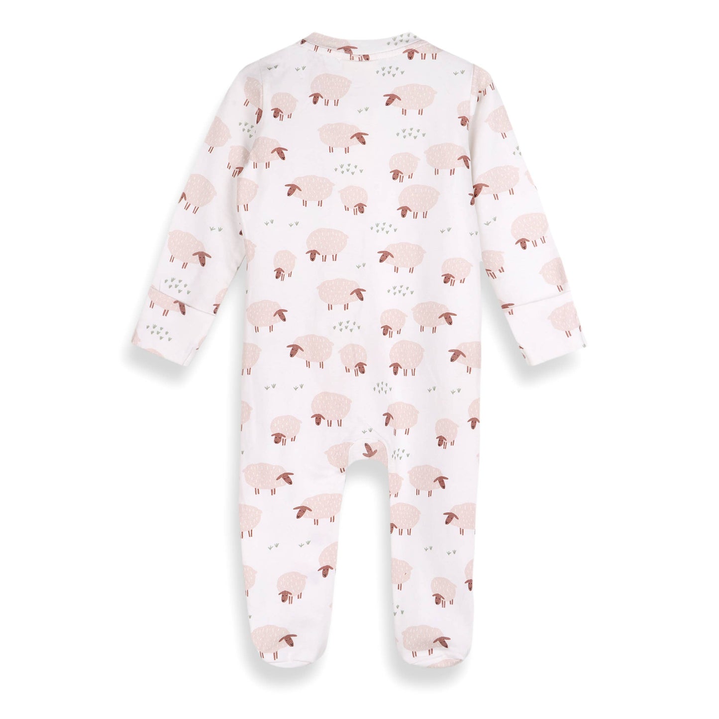 Sheep Zipper Baby Footie (Organic Jersey)