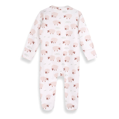 Sheep Zipper Baby Footie (Organic Jersey)