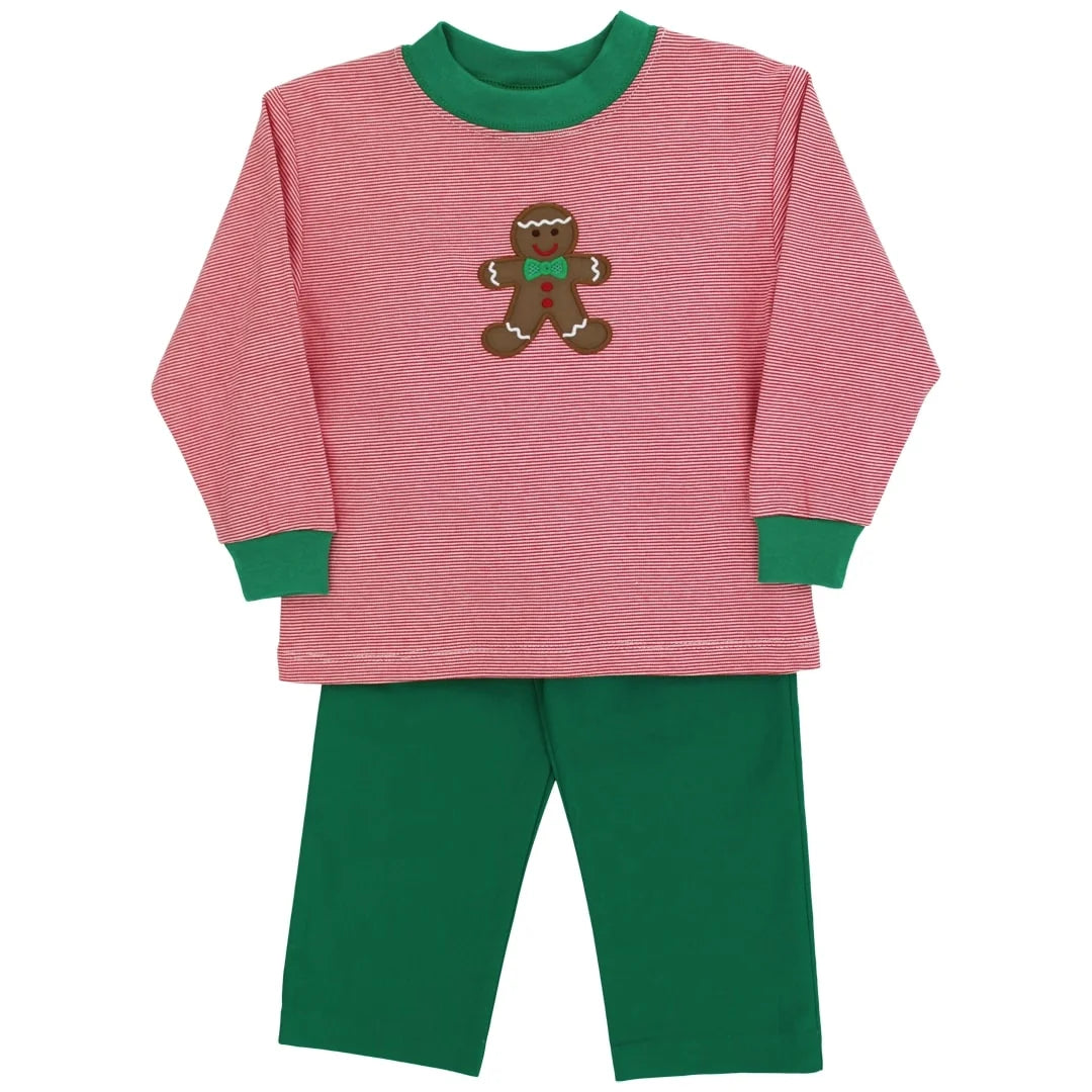 Bailey Boys Jolly Gingerbread Boys Pant Set