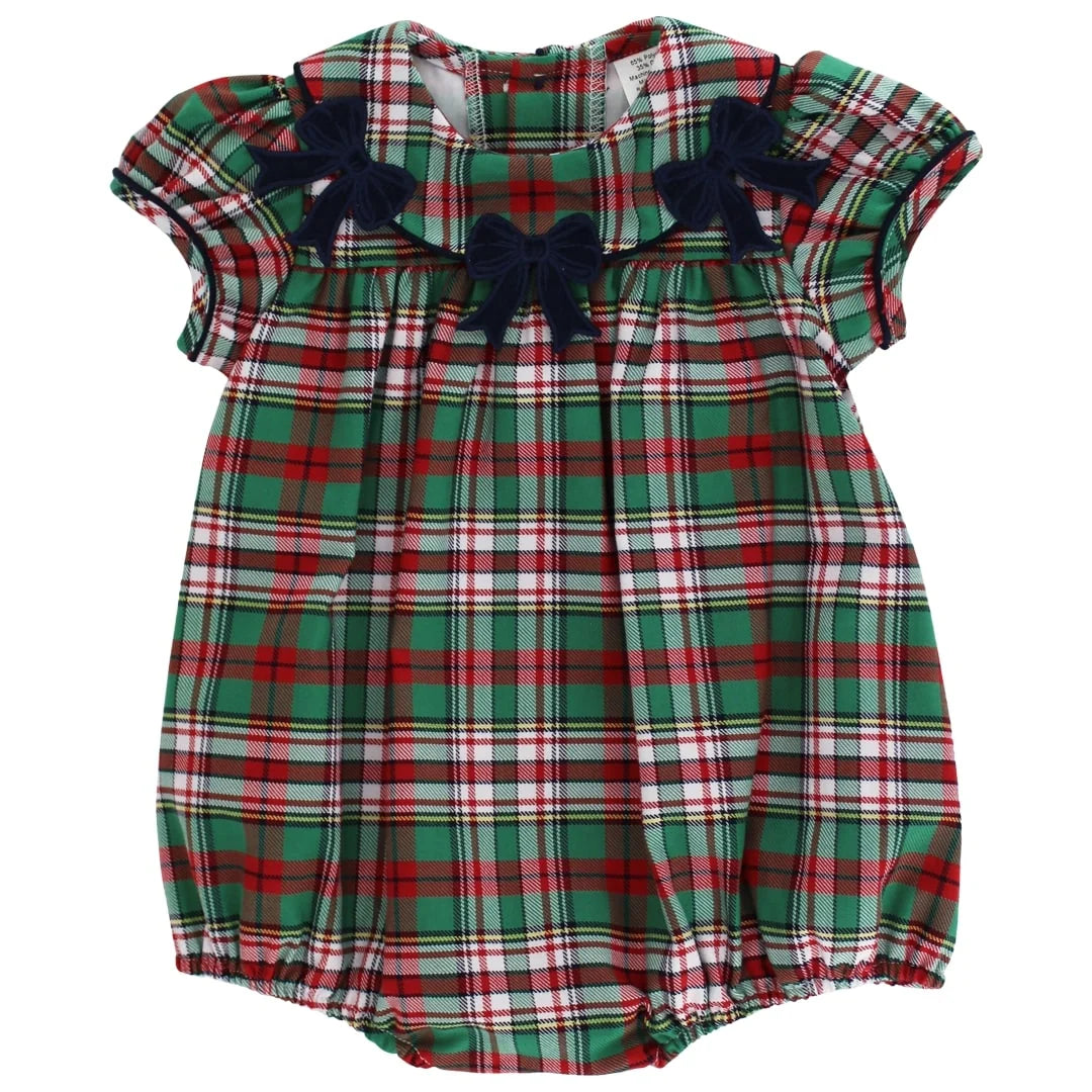 Bailey Boys Christmas Plaid - Girls Bubble Short
