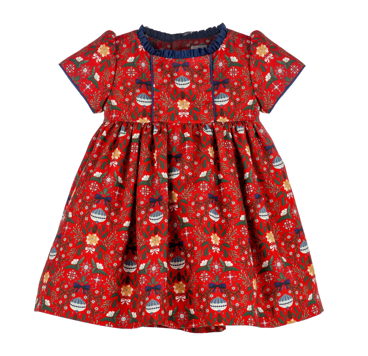 Sophie & Lucus Santa's Sweetheart Dress, Red