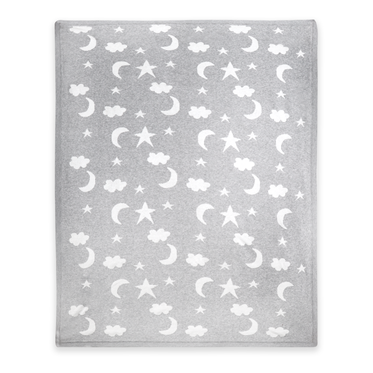 Moon & Stars Dream Organic Baby Jacquard Knit Blanket
