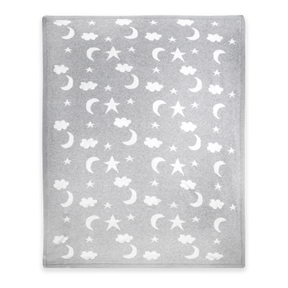 Moon & Stars Dream Organic Baby Jacquard Knit Blanket