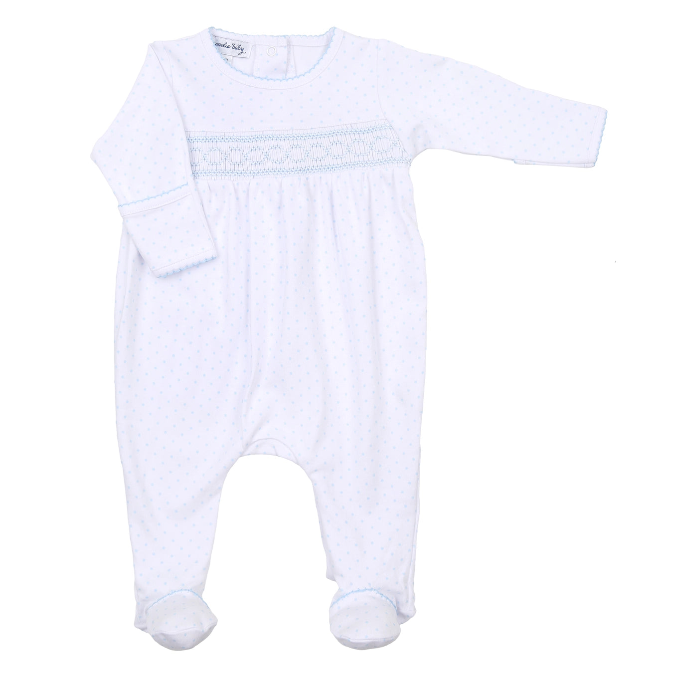 Magnolia Baby Mini Dots Smocked Footie