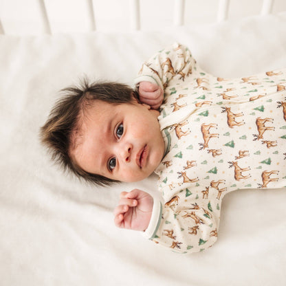 Magnolia Baby Woodland Buck Zip Footie