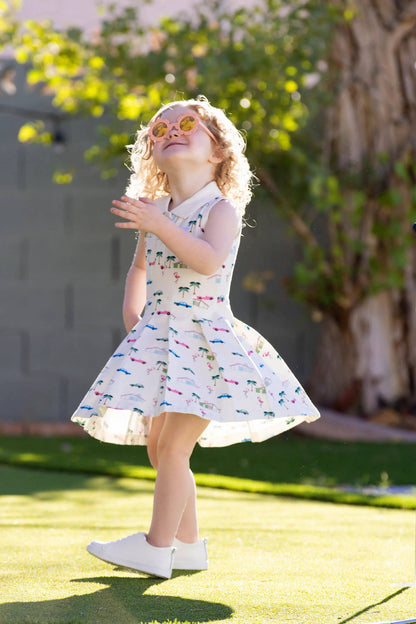 Pleated Tennis Dress_Retro Palm Springs