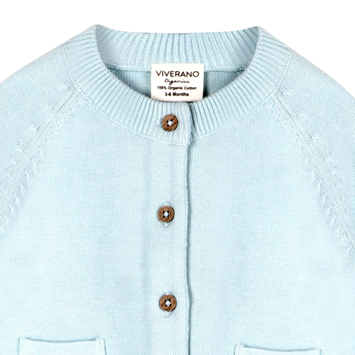 Milan Knit Baby Button Cardigan Sweater (Organic Cotton)