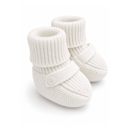 Milan Knit Cozy Baby Booties (Organic Cotton)