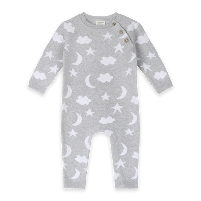 Moon & Stars Dream Knit Jumpsuit Romper (Organic Cotton)