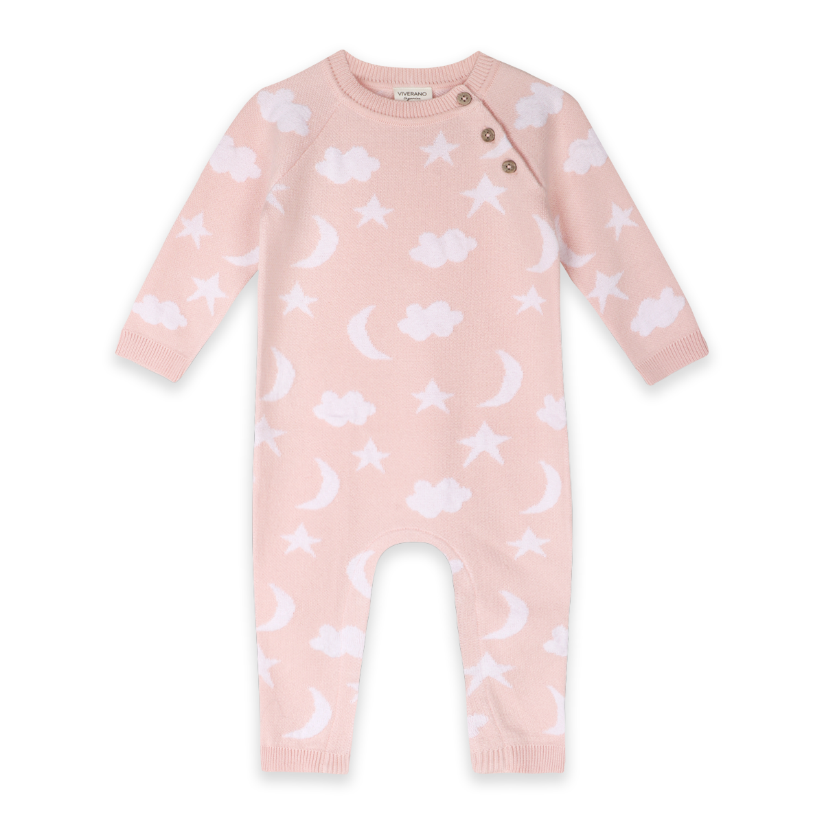 Moon & Stars Dream Knit Jumpsuit Romper (Organic Cotton)