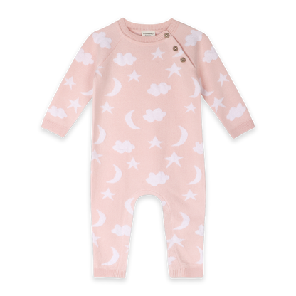 Moon & Stars Dream Knit Jumpsuit Romper (Organic Cotton)